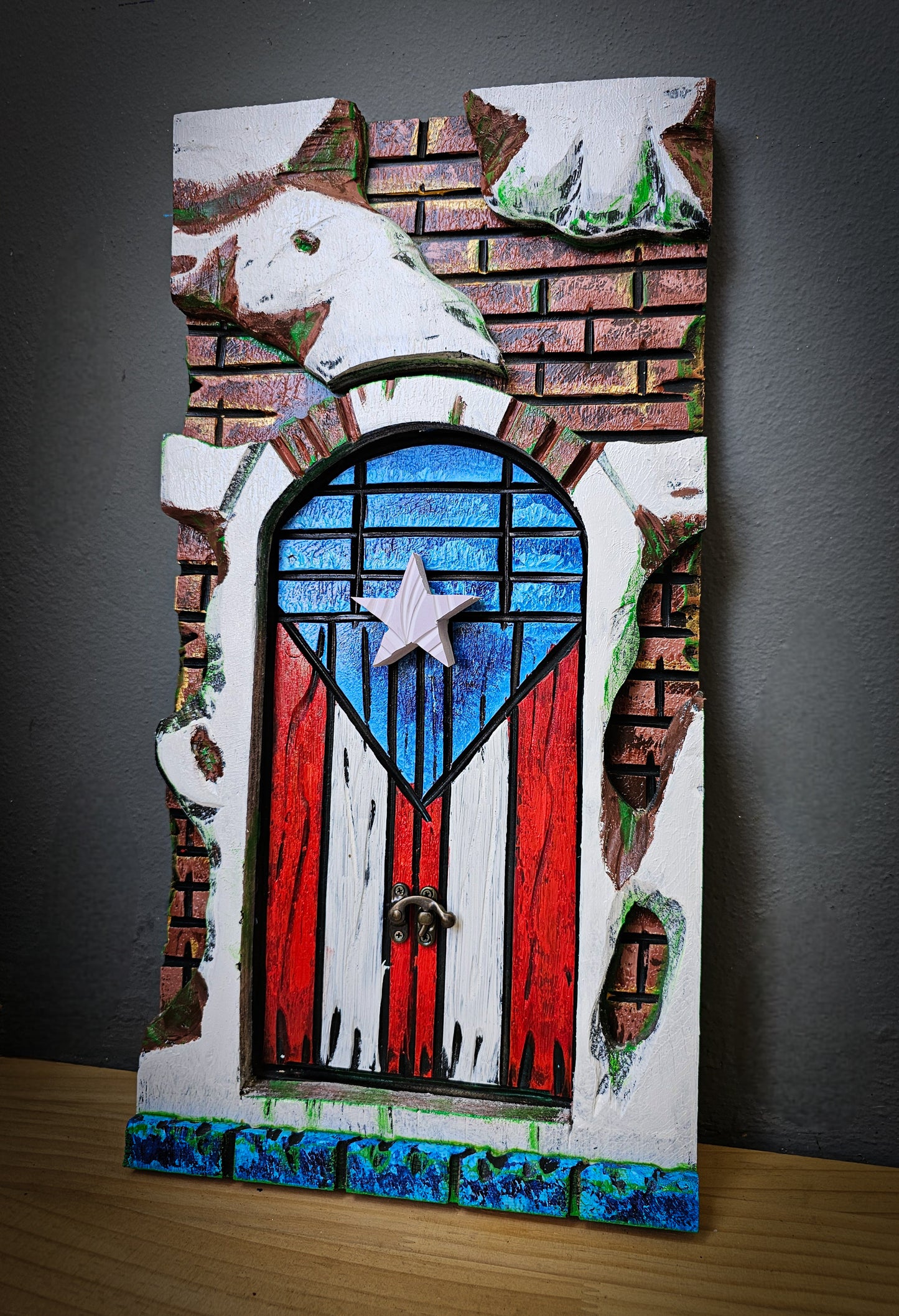A. Bandera Puerta del Viejo San Juan 10" x 19"