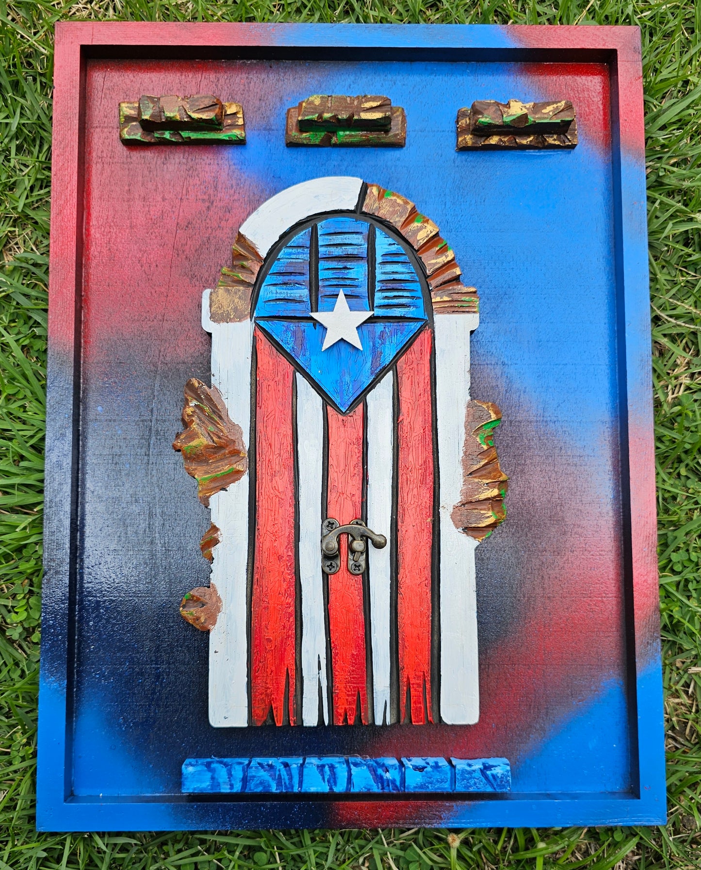 A. Bandera Puerta del Viejo San Juan 12" x 16"
