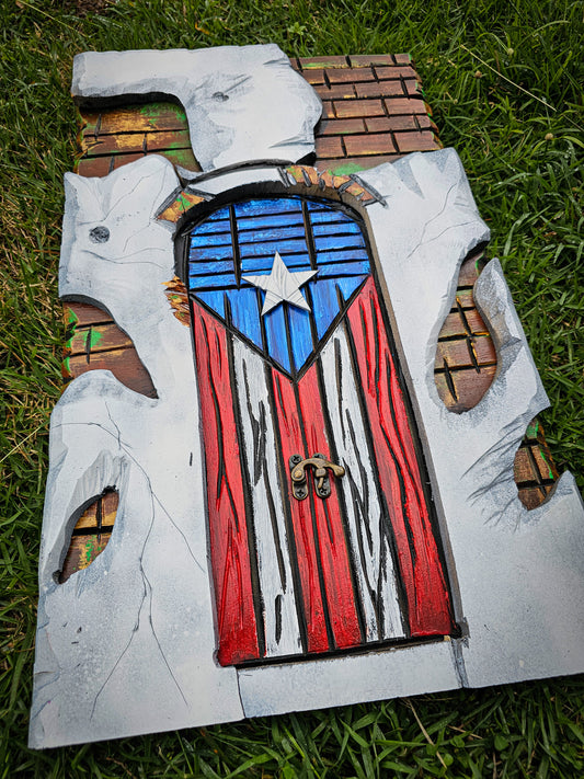 A. Bandera Puerta del Viejo San Juan 12" x 24"
