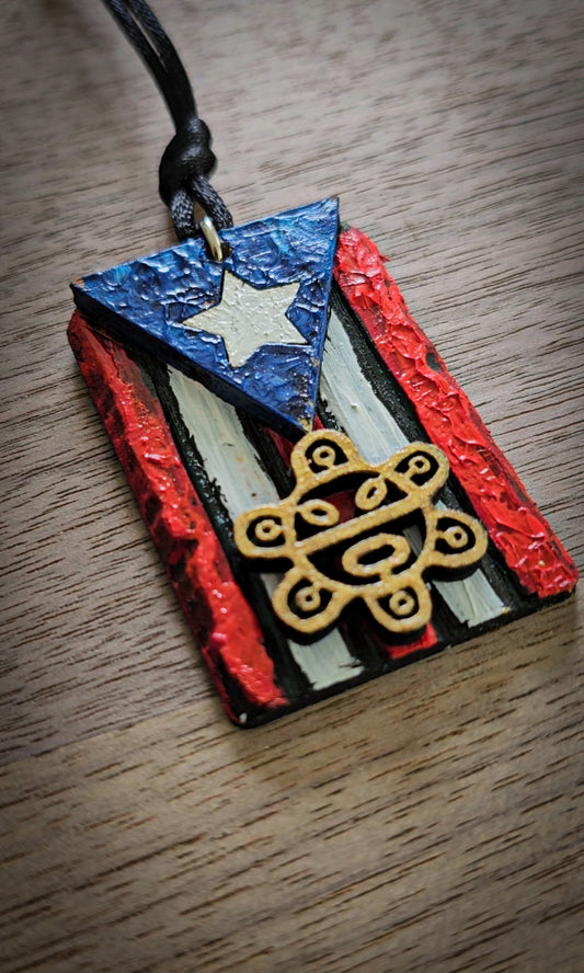 A. Collar Bandera Sol Taíno