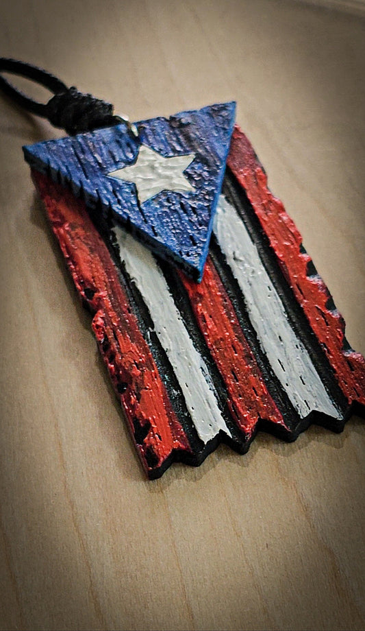 A. Collar Bandera Boricua 1.25" x 2.5 "